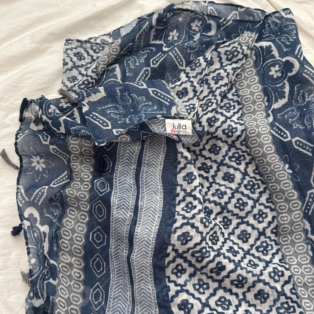 Lulla collection by Bindya blue and cream